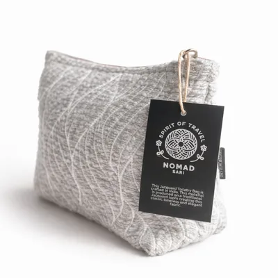 Nomad Sari Indian Jacquard Toiletry Bag Moonlit Weave — foto 2