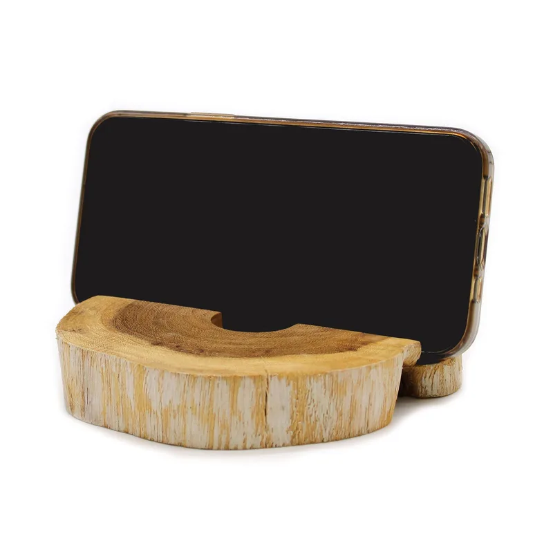 Porta Telefono Legno Gamal Extra Large – Whitewash — foto 4