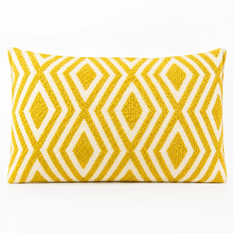 Classic Cushion Cover - Mustard Diamonds- 30x50cm - Lumber Style — foto 1