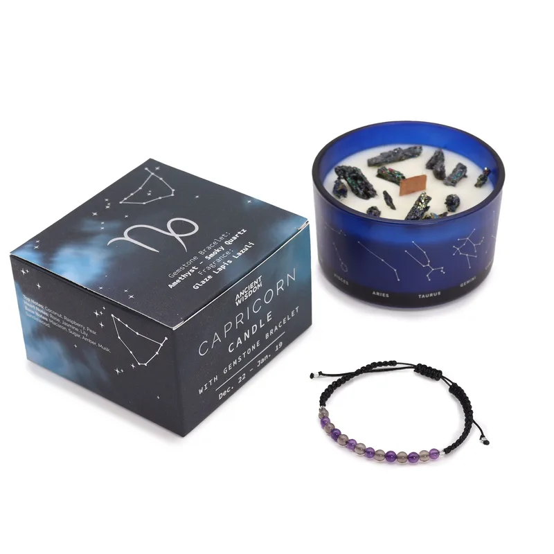 Zodiac Crystal Candela with Gemstone Bracelet Capricorn — foto 2