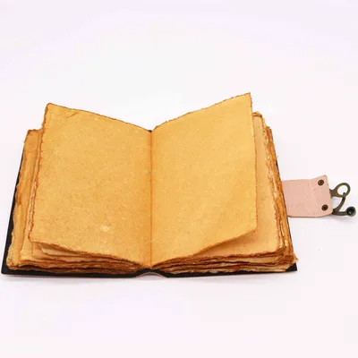 Leather Seven Chakra Colours Deckle-edge Notebook — foto 1