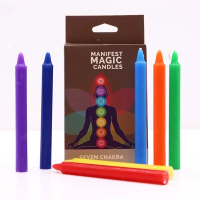 Candele Manifestazione Chakra Settenari (confezione da 7) — foto 1