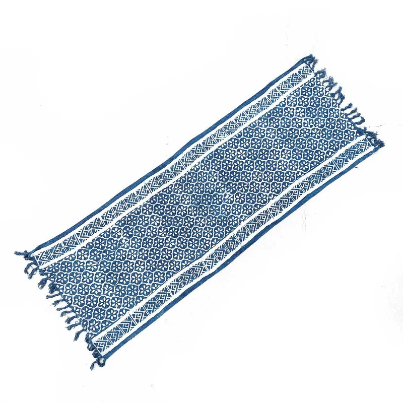 Fatto a mano Indigo Runner 170x60cm Madjid Tiles — foto 3