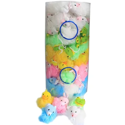 Cotton Animal Scrunchies 5 asst (display tube) - 27gm