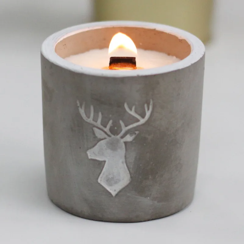 Med Concrete Soy Candela - Stag Head - Whiskey & Woodsmoke — foto 4