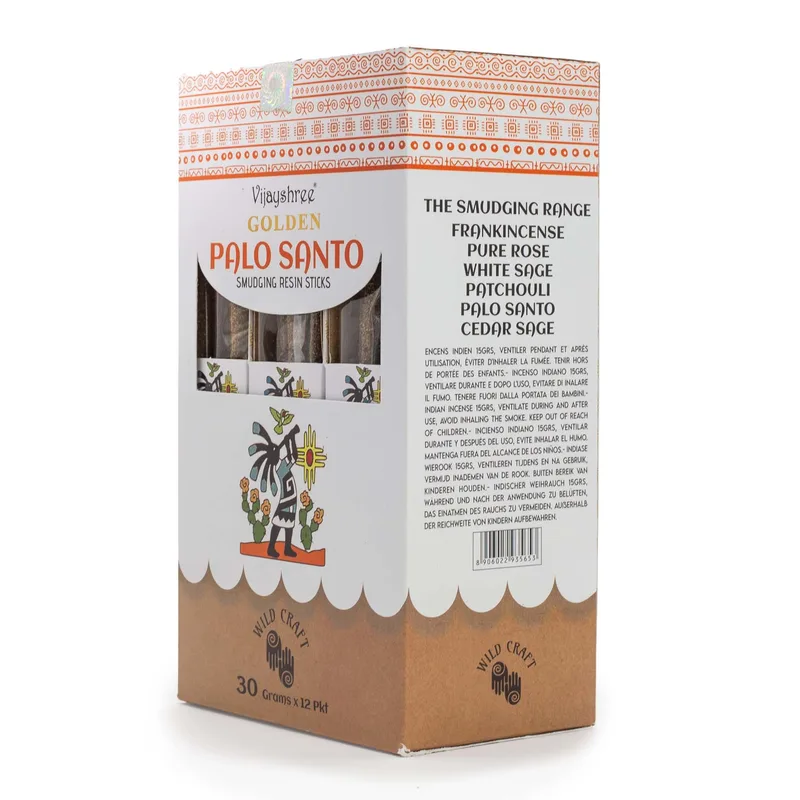30g Golden Palo Santo Smudging Resin Sticks (6s) — foto 5