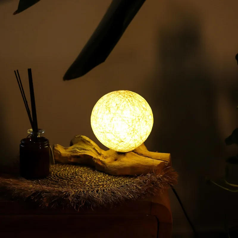 DriftGlow Lamp Cotton Wrap Crema Shade — foto 5