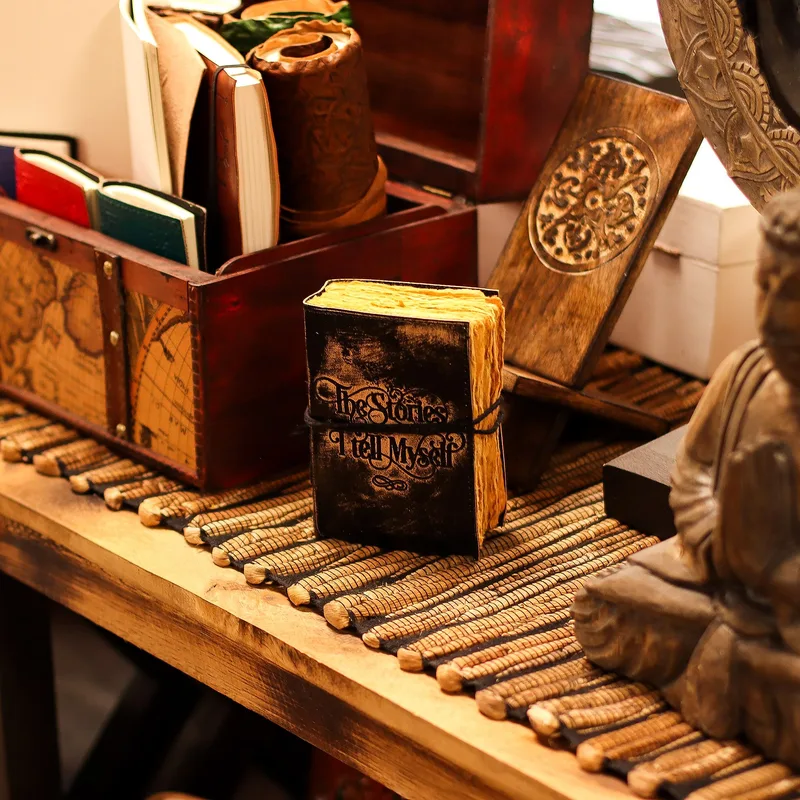 Fat Deckled Edge Leather Notebooks The Stories I Tell Myself