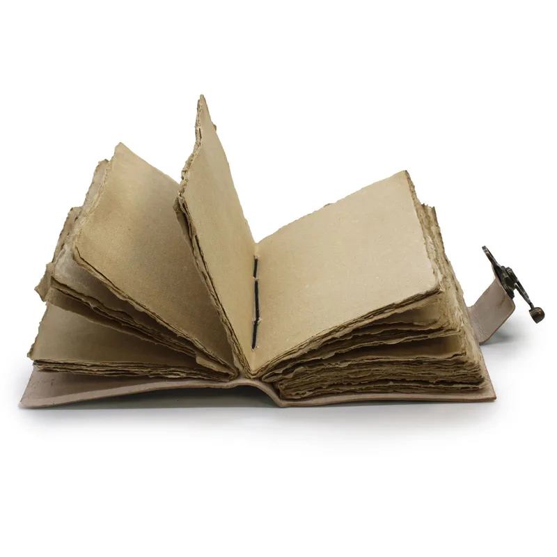 Leather "Never Hide Your Wings" Deckle-edge Notebook — foto 2