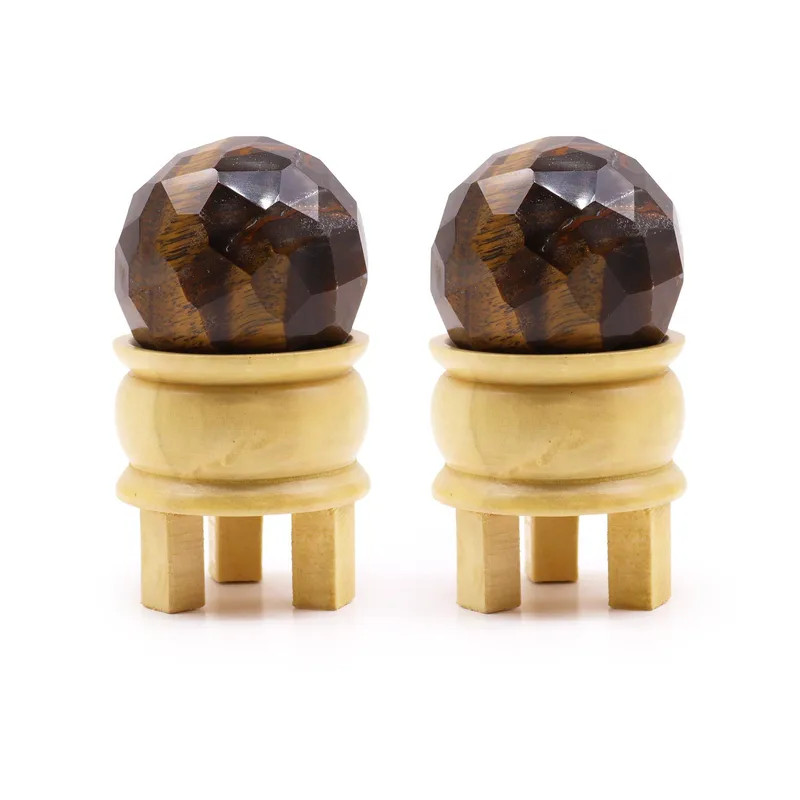 Gemstone Faceted Healing Ball & Stand Tigereye — foto 3