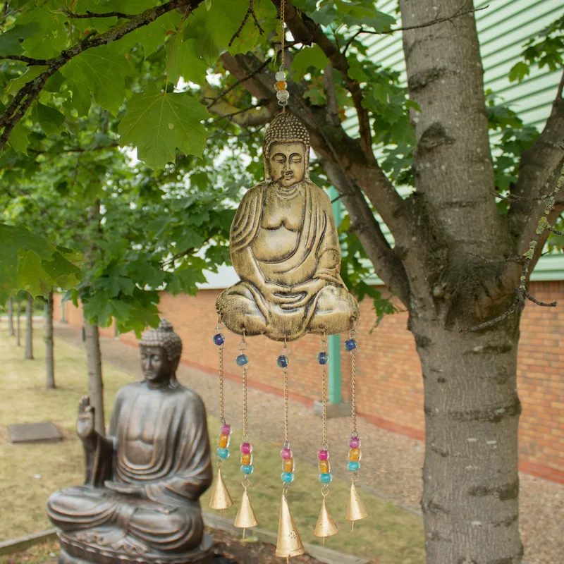 Indian Chimes Lrg Buddha 5 Bell Chimes — foto 3