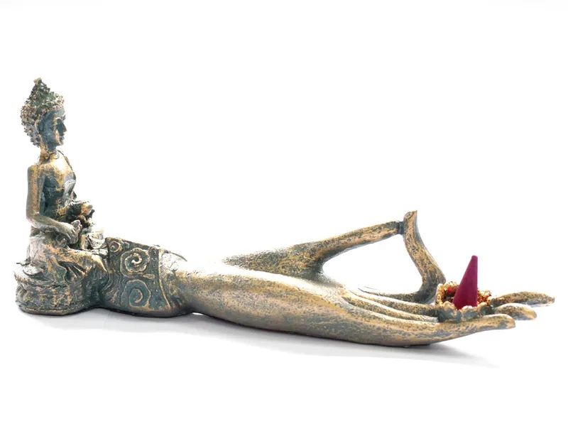 Antique Buddha Hand Incenso Bruciatore — foto 2