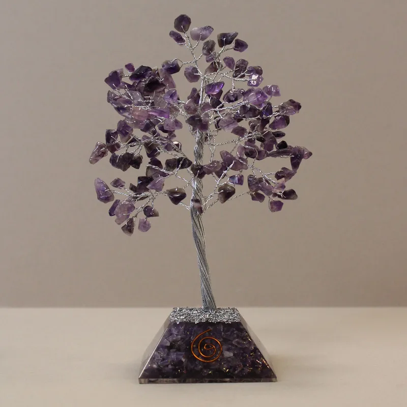 Gemstone Albero with Organite Base 160 Stone Amethyst — foto 3