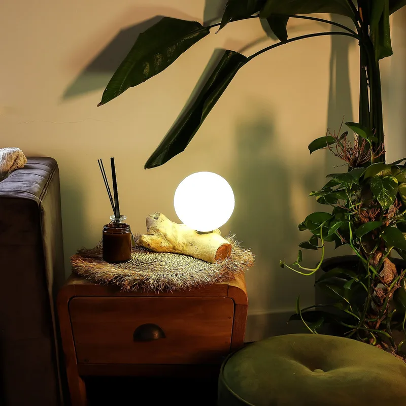 DriftGlow Lamp Cotton Luna Ivory Shade — foto 4