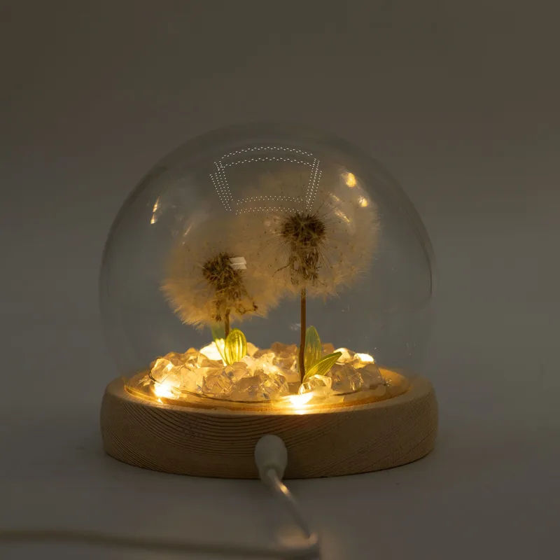 Floral Glow Garden Dome 2 Dandelions LED USB — foto 4
