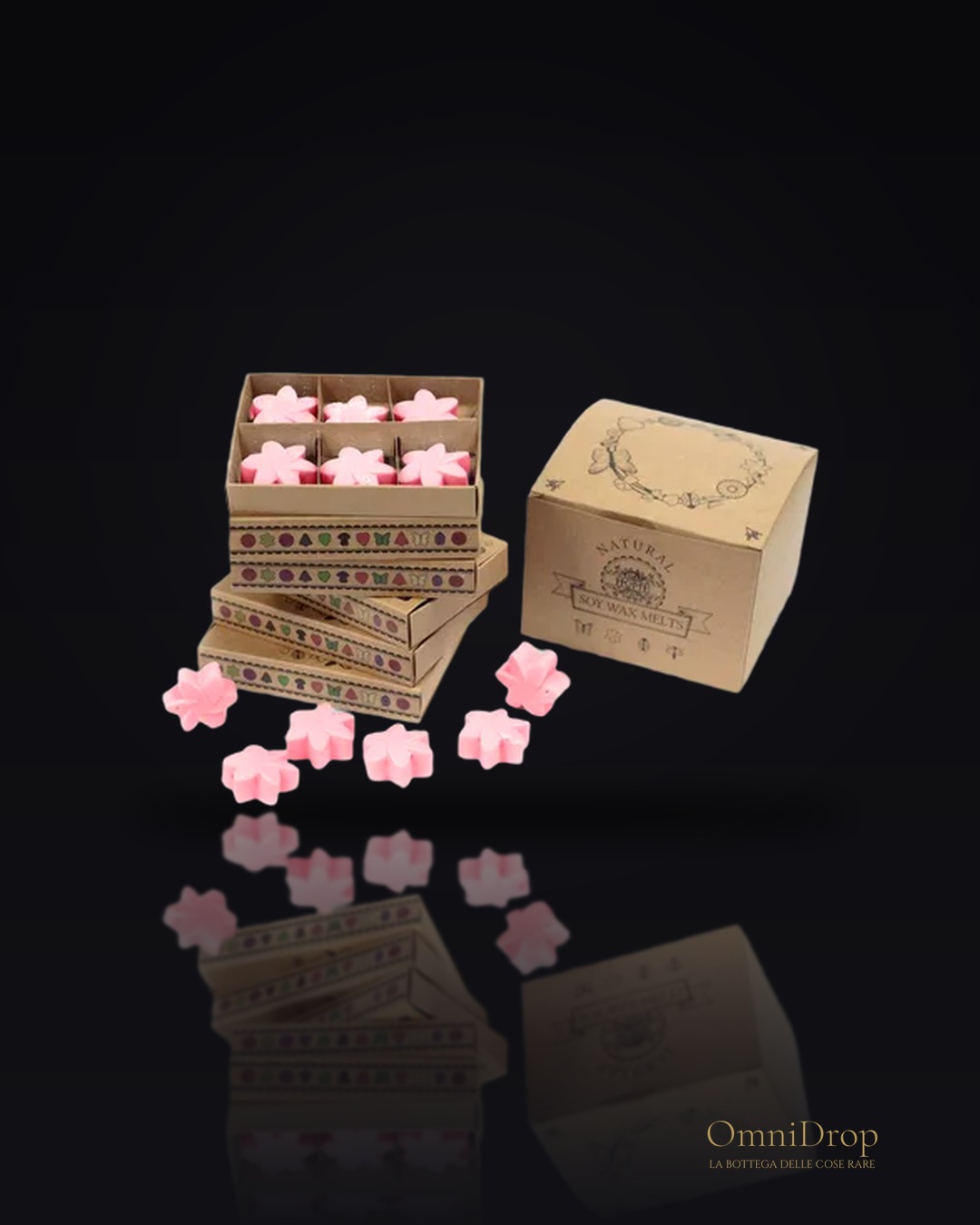 Set cera sciogliere 6 pezzi, Magnolia giapponese, per nuovi inizi