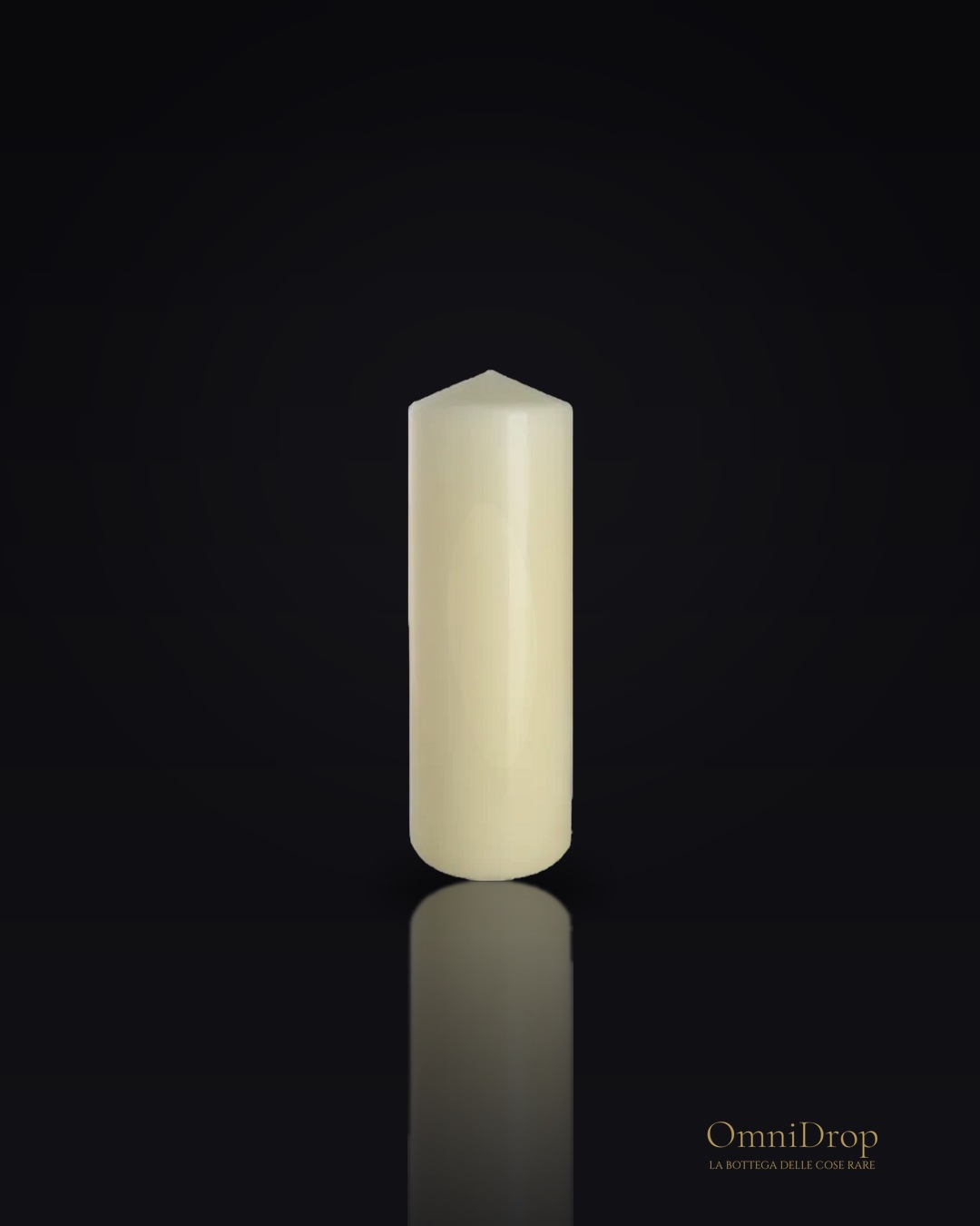 Candela a colonna avorio, per illuminare i tuoi rituali di pace, 80x250mm