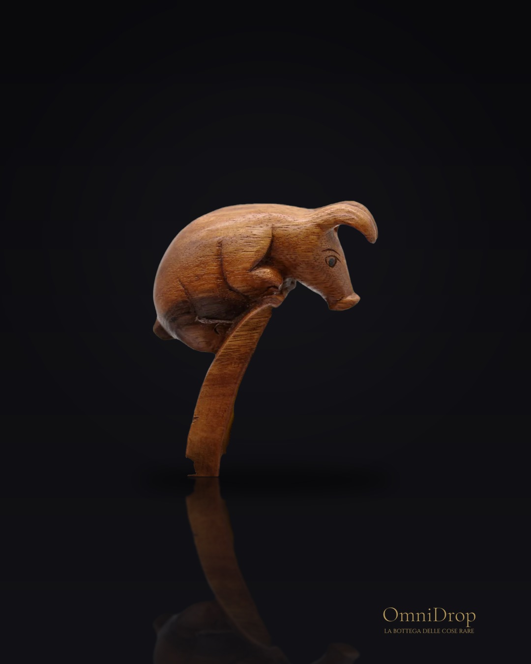 Portabottiglie in ceramica cinghiale - per un tocco di rustico in cucina