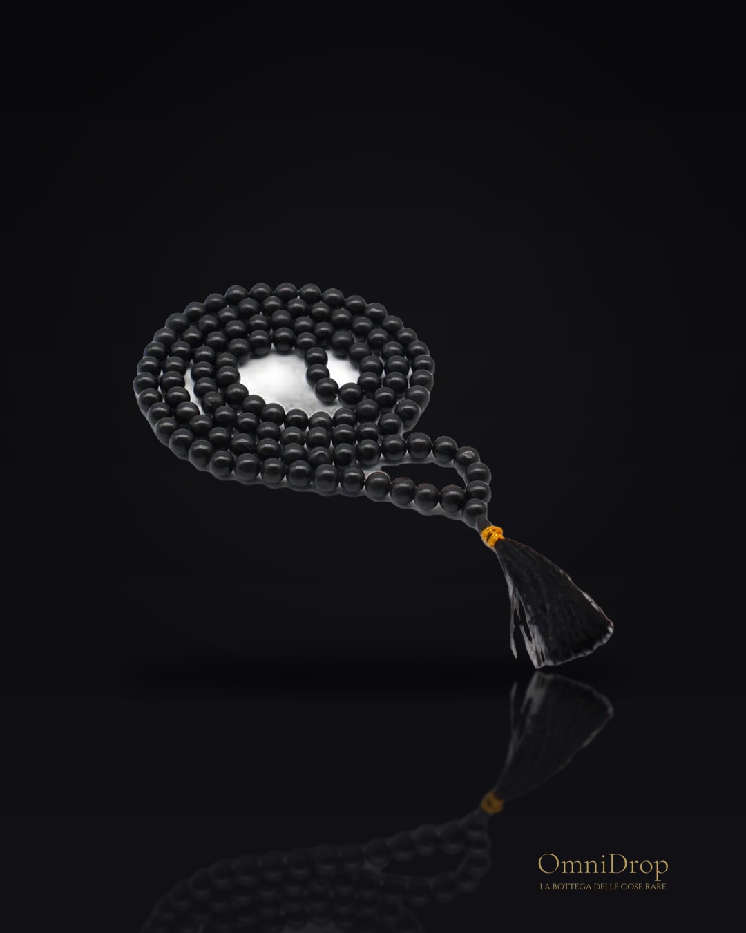 Mala in Agata Nera a 108 grani, Un rituale di protezione ed equilibrio spirituale