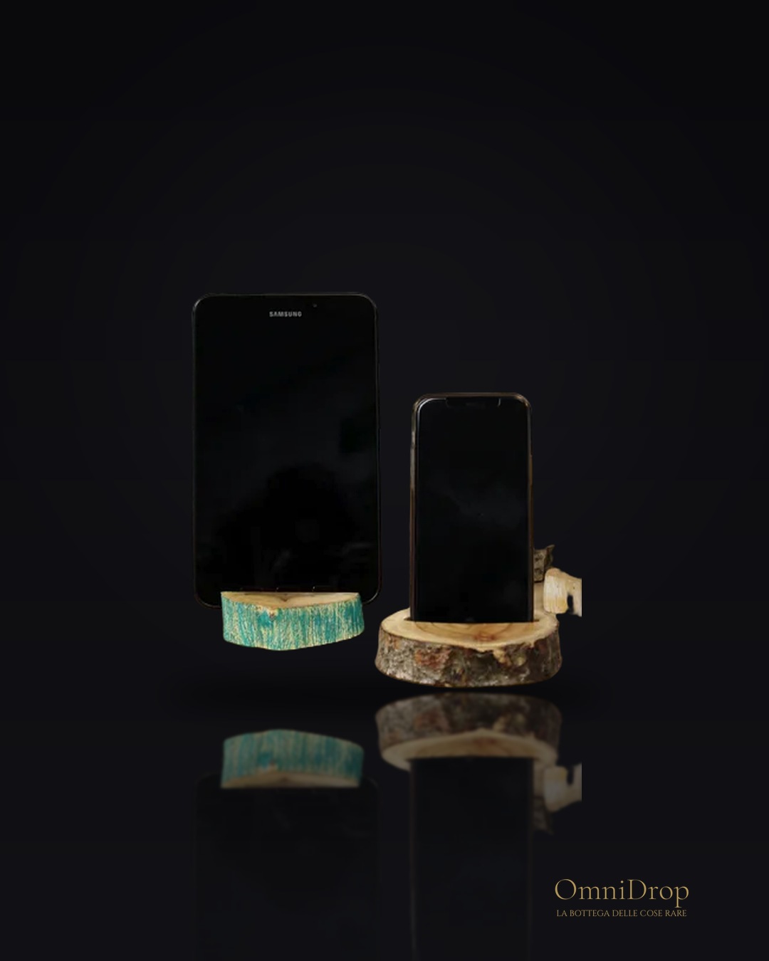 Supporto in legno per cellulare, eleganza naturale per ambienti accoglienti, per un ordine raffinato in casa