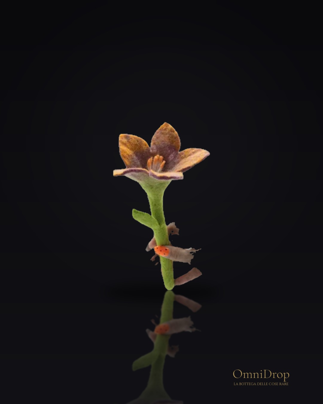 Fiori di feltro gigli, set da 6, per un tocco poetico alla stanza, dà carattere e delicatezza