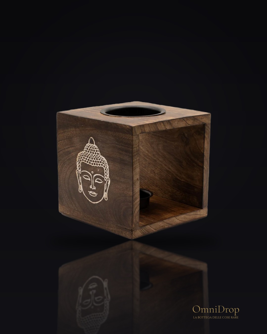 Buddha in legno di mango, per un'atmosfera serena e calma in casa