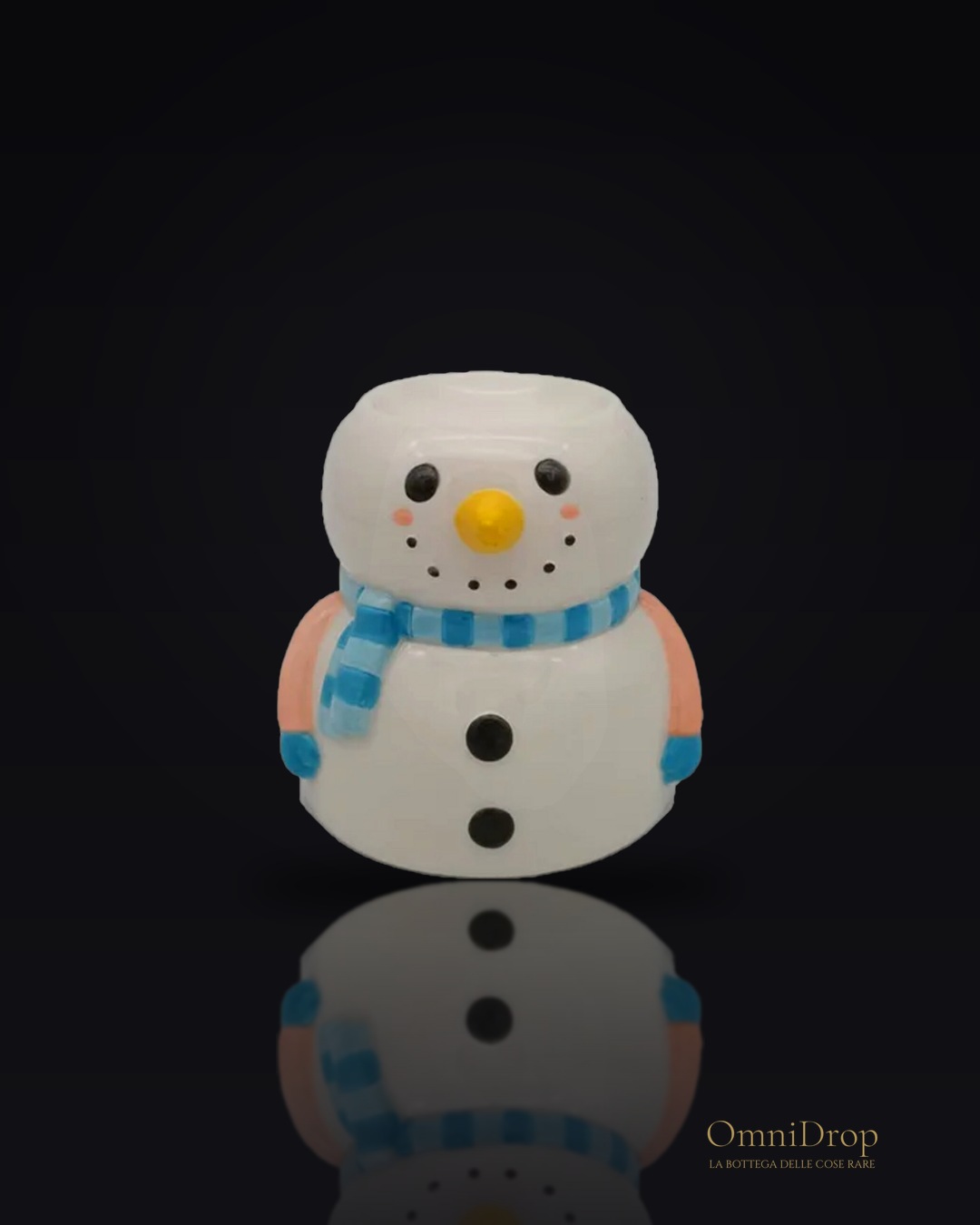 Ceramica Natale Artigianale con Decorazione a Matita - per un angolo domestico di famiglia