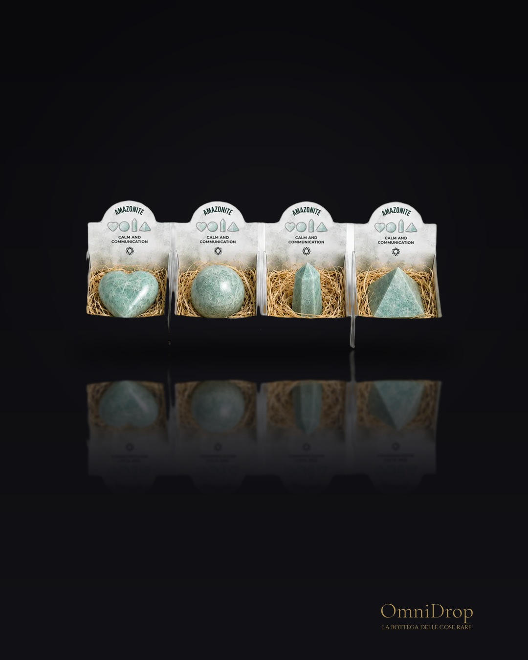 Quattro pietre di Amazonite, per ritrovare l'equilibrio interiore