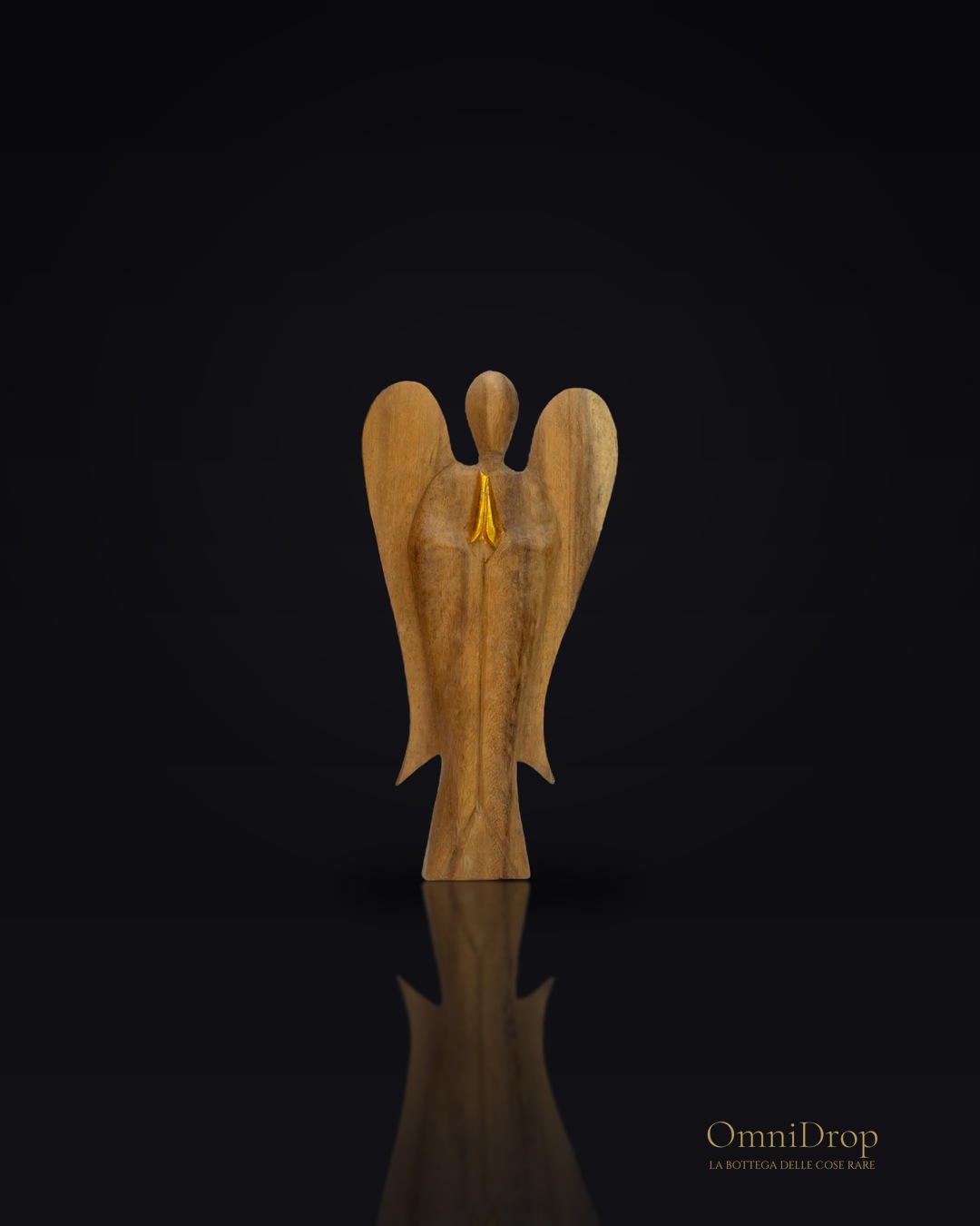 Statua Hati‑Hati Angelo amicizia 25 cm, per rafforzare legami di cuore