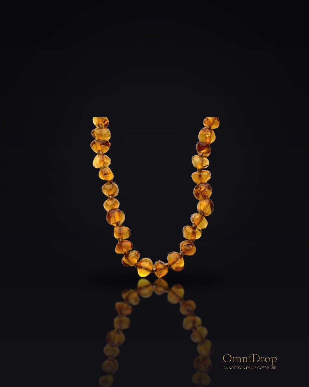 Collana ambra cognac, per evocare momenti speciali