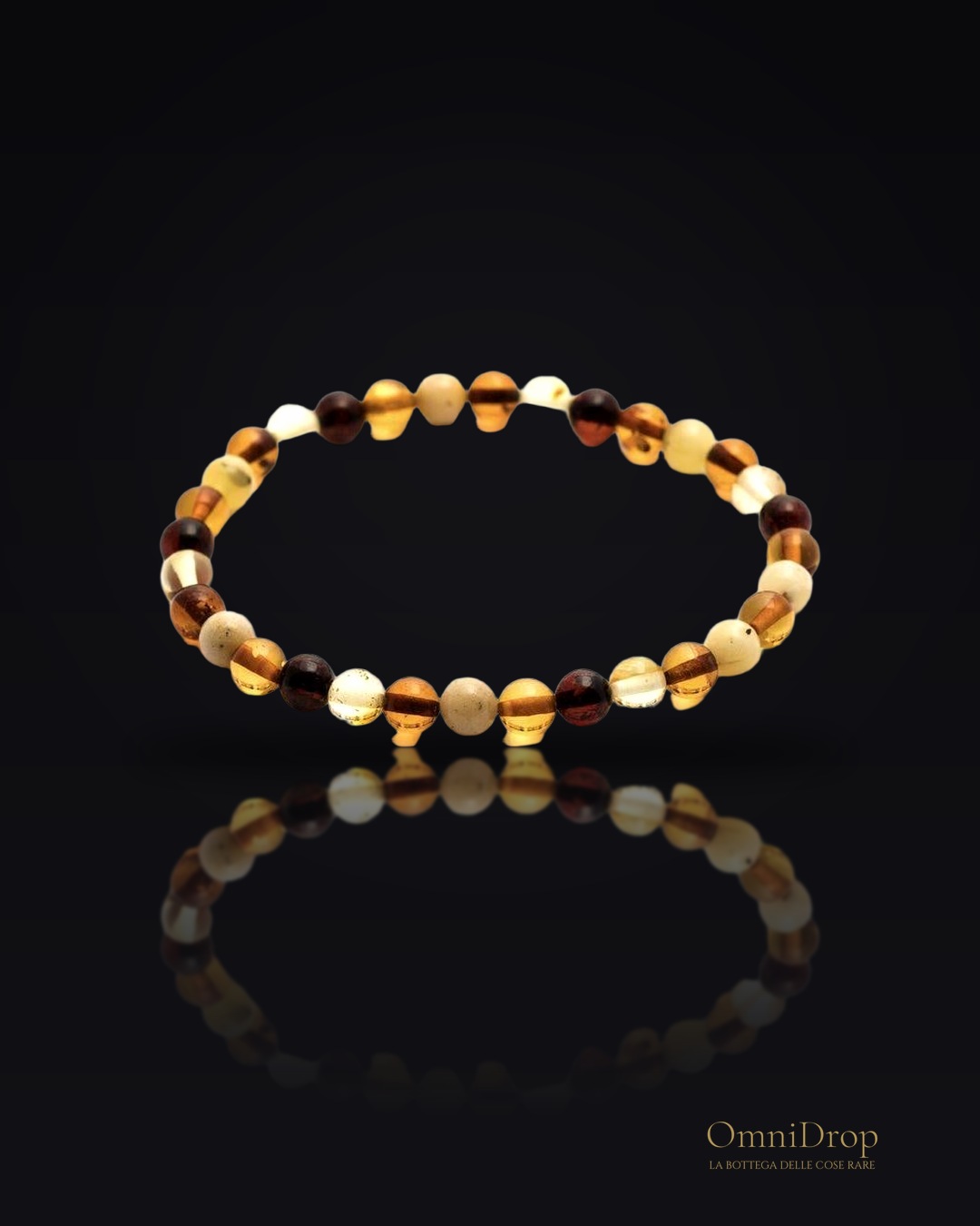 Bracciale di ambra multicolore, per custodire la tua luce interiore