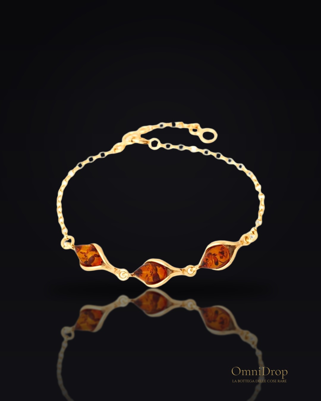 Bracciale ambra cognac, per evocare i momenti migliori
