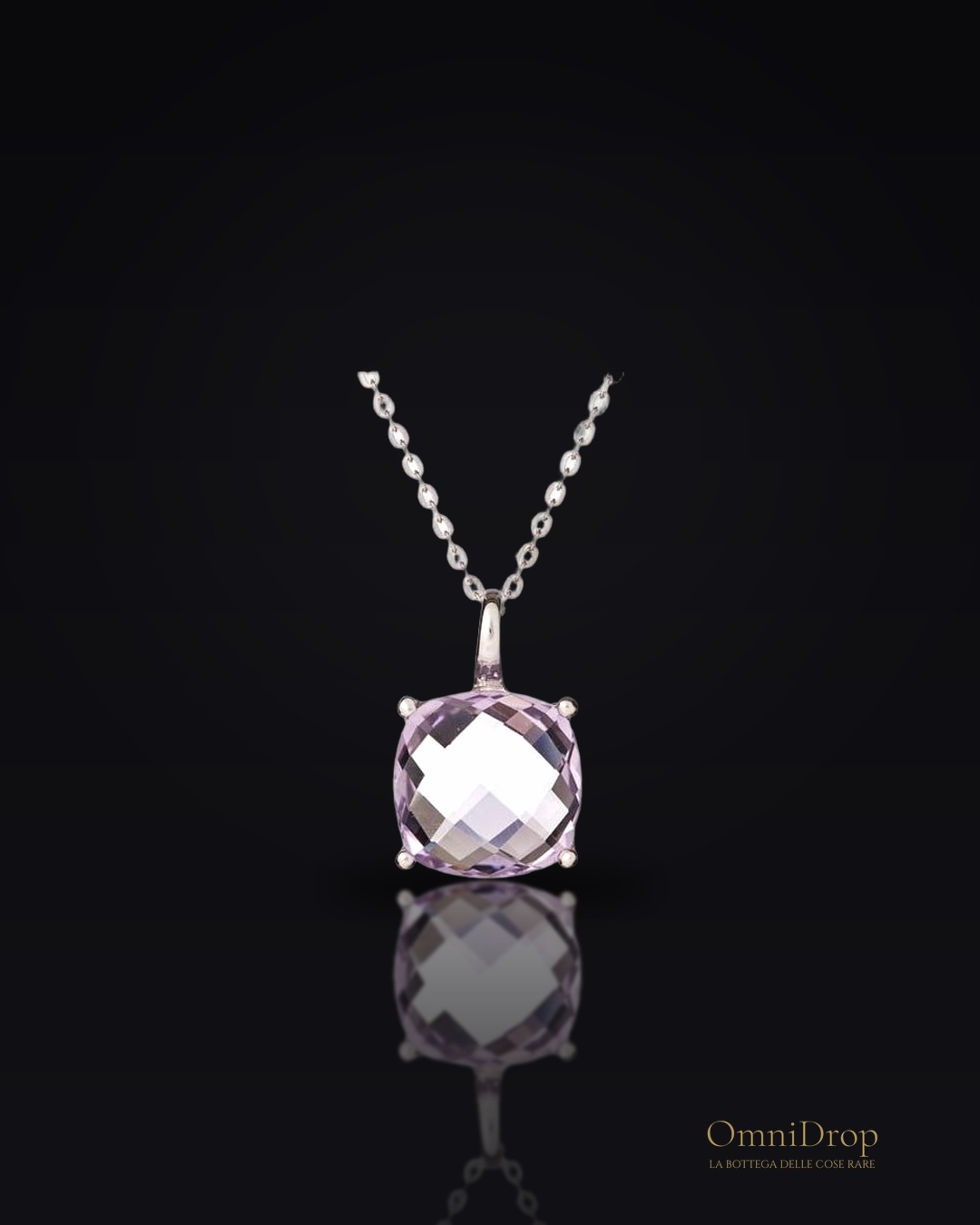 Collana ametista viola, per evocare l'essenza di te stesso