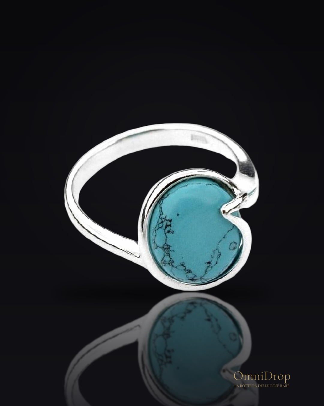 Anello turchese naturale, per evocare l'eterna bellezza