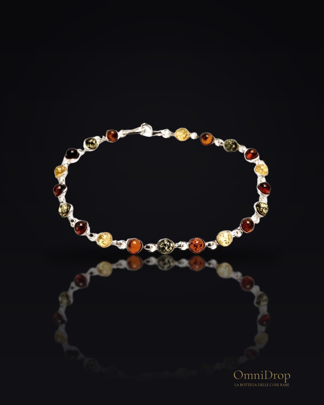 Bracciale ambra multicolore, per preservare i ricordi