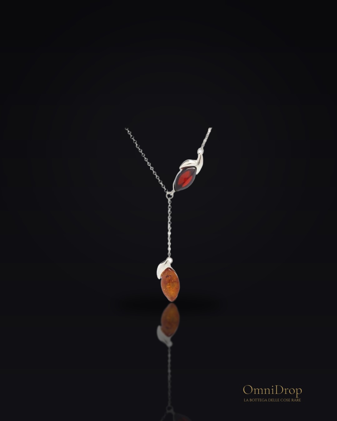 Collana ambra multicolore, per evocare i mari scintillanti