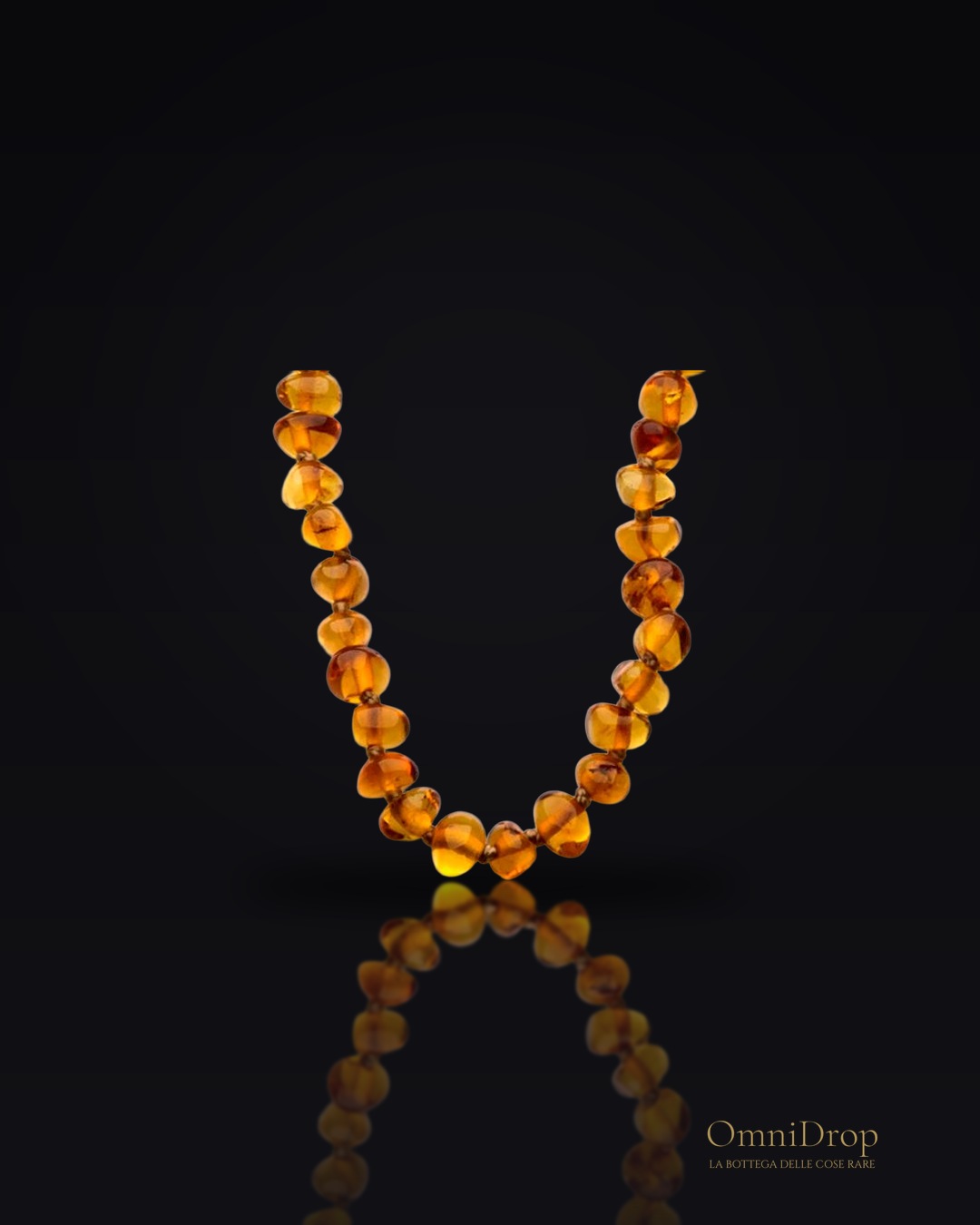 Collana ambra cognac baltica, per evocare momenti speciali