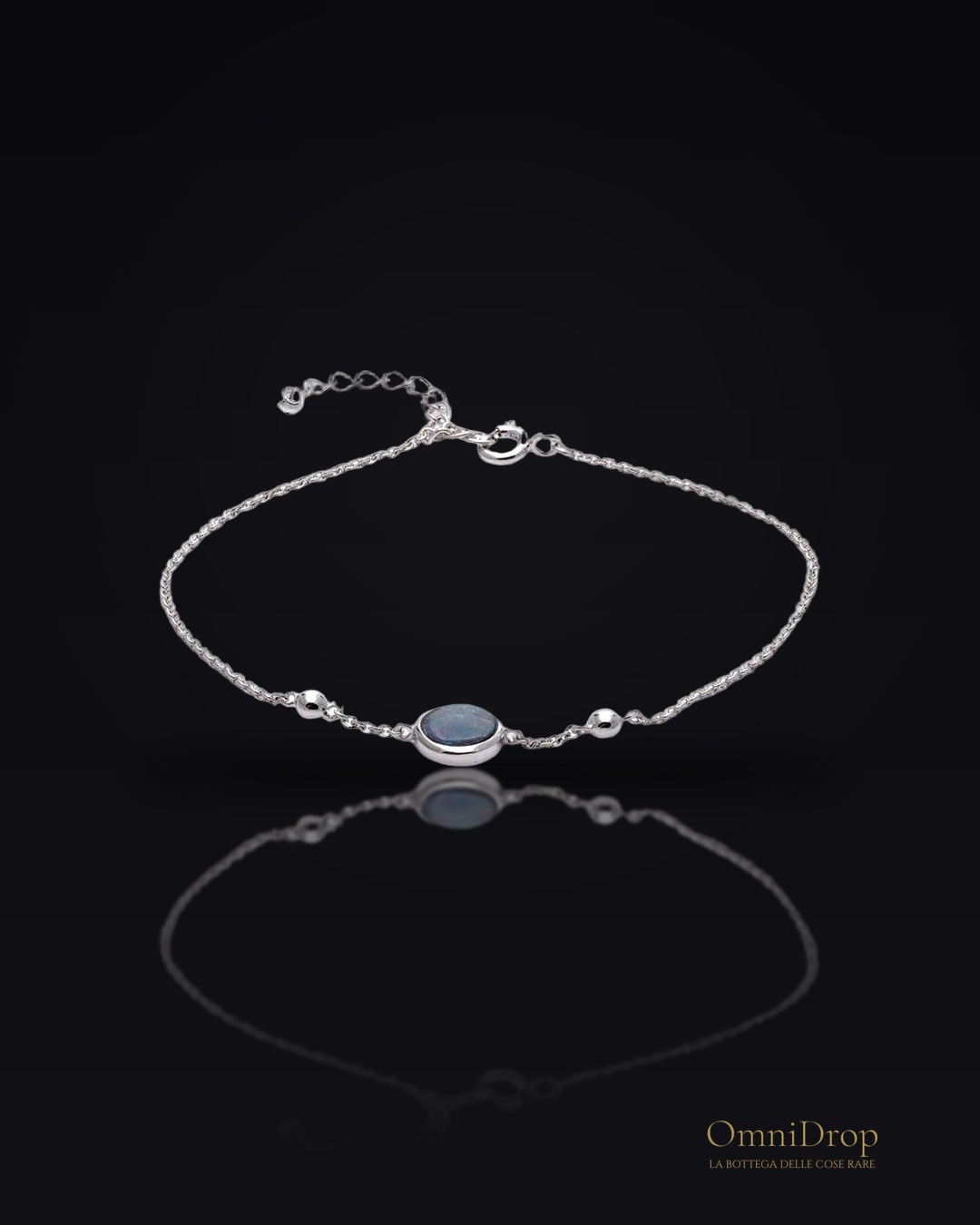 Bracciale opale blu, per conservare i tuoi sogni
