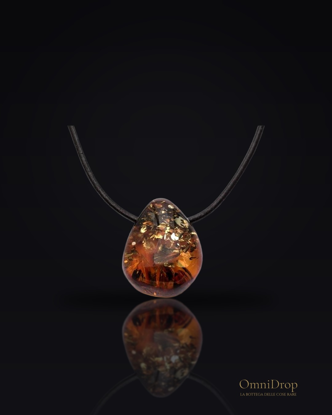 Collana ambra cognac, per evocare luoghi lontani