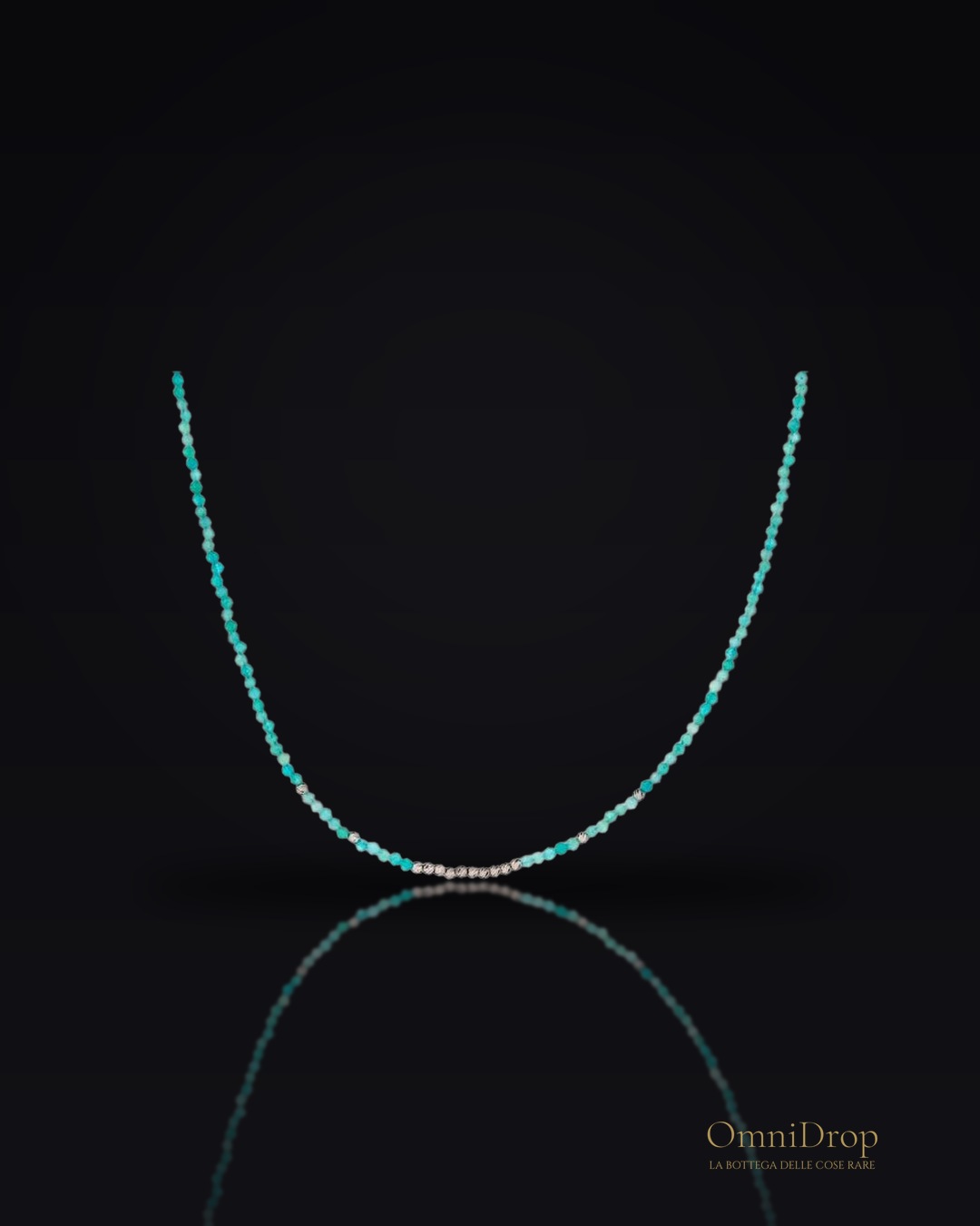 Collana amazzonite blu, per evocare l'oceano