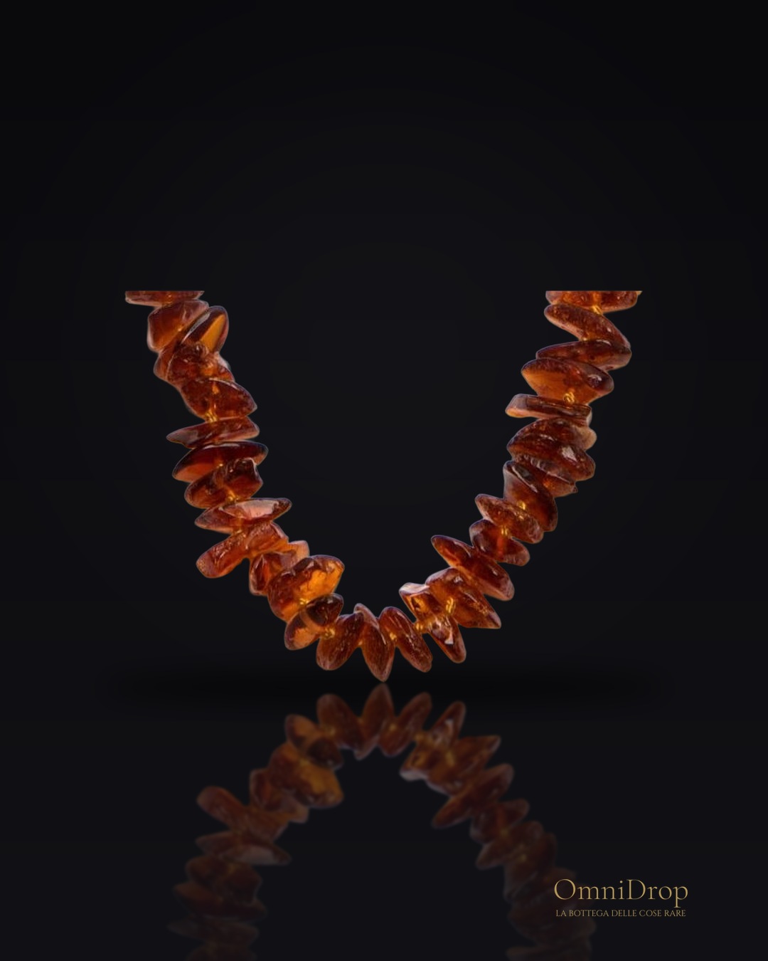 Collana ambra cognac, per evocare i mari antichi