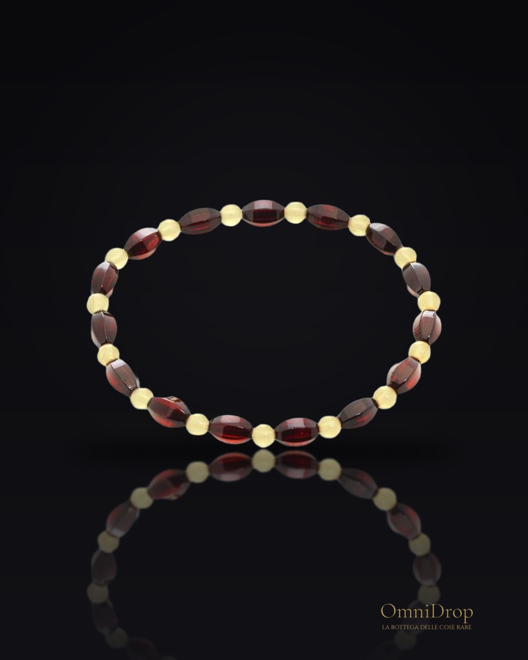 Bracciale ambra multicolore, per portare con te l'oceano