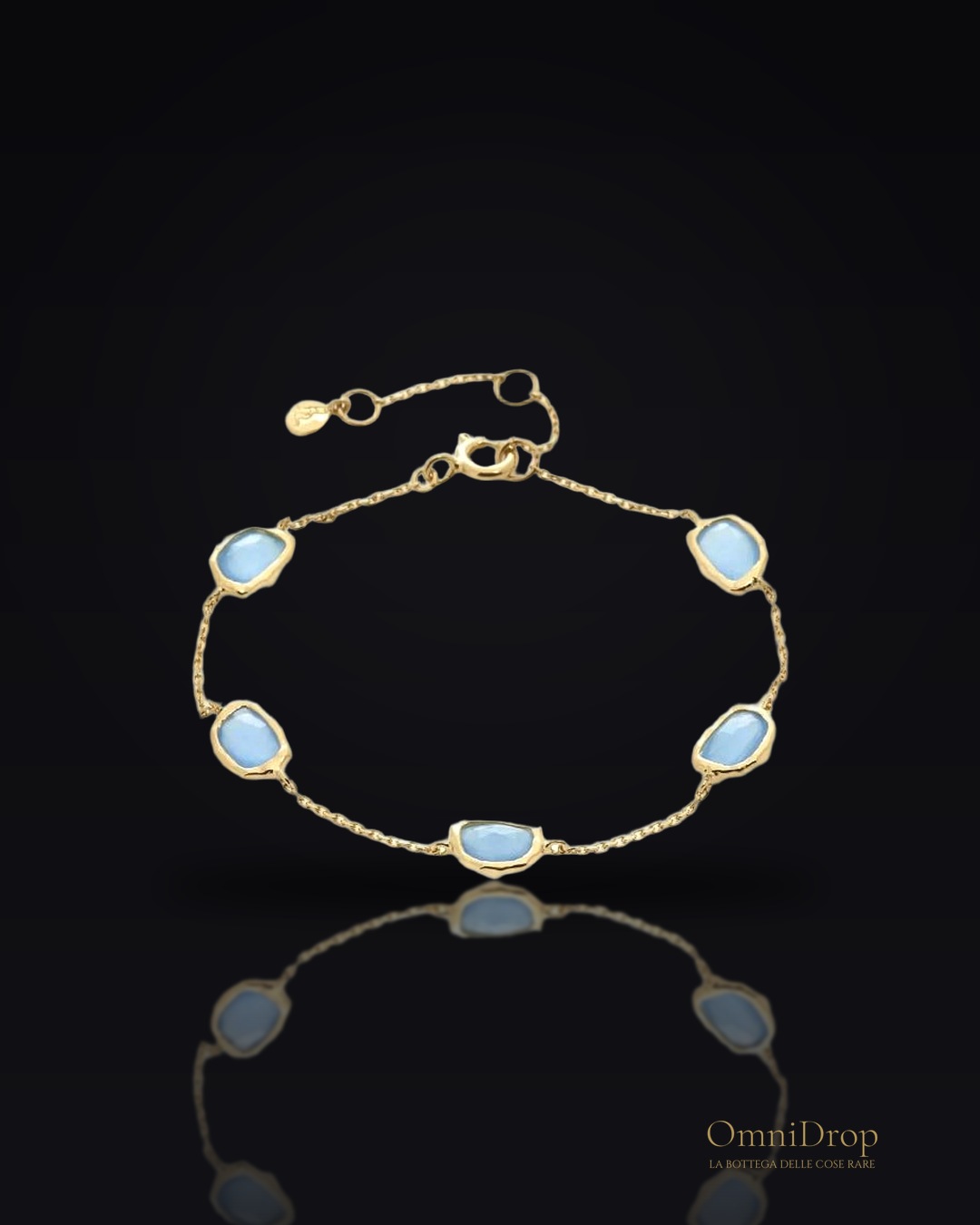Bracciale calcedonia blu, per custodire i tuoi sogni