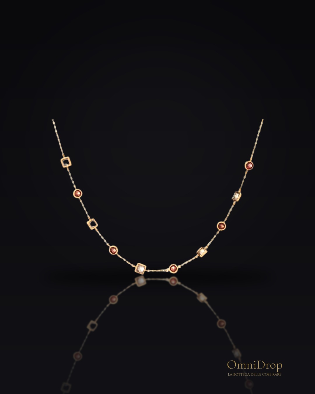 Collana granato e labradorite, per affascinare chi sei
