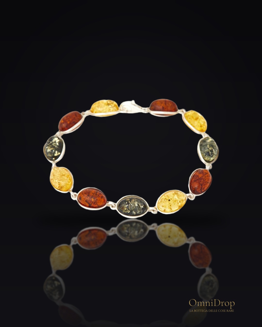 Bracciale ambra multicolore, per preservare i momenti