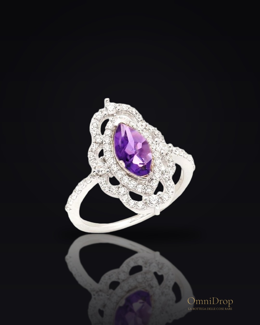 Anello ametista, per evocare l'intimità