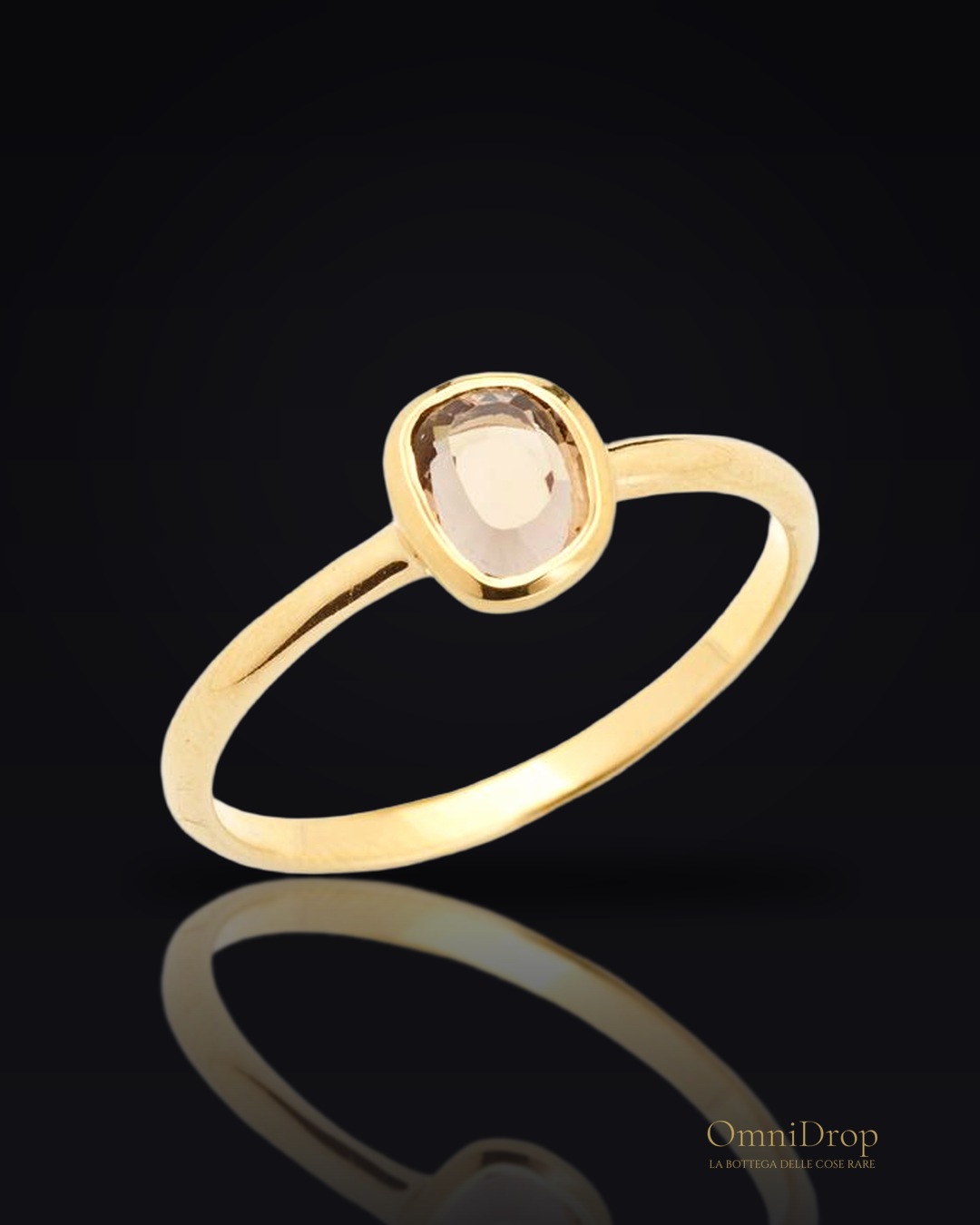 Anello in quarzo fumé, per evocare il mistero