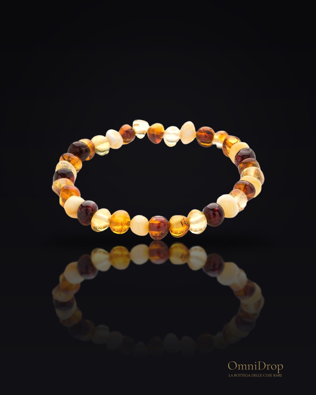 Collana ambra multicolore, per evocare i ricordi della costa