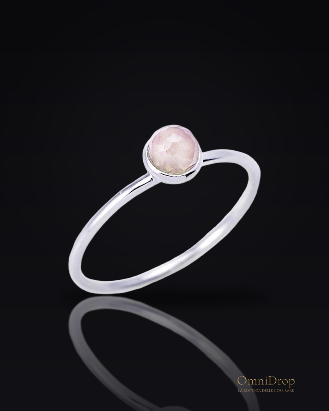 Anello quarzo rosa, per suscitare l'amore