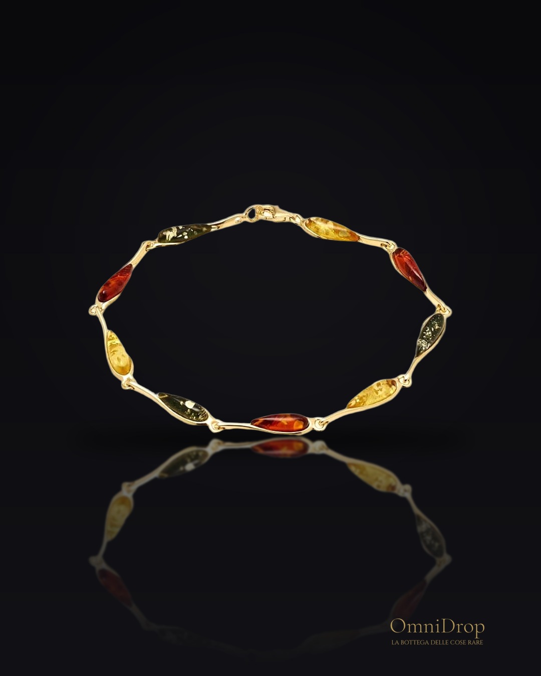 Bracciale ambra multicolore, per celebrare il tuo sole interno